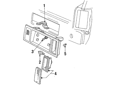 1985 Mercury Lynx Backup Lamps Diagram