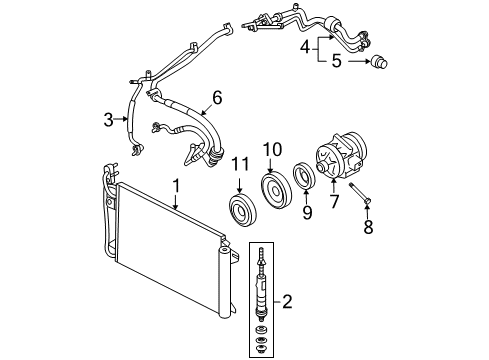 2012 Ford Fusion A/C Compressor Diagram