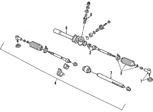 1988 Mercury Tracer Steering Column Diagram