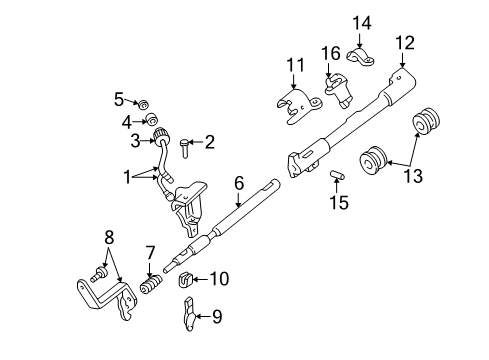 2005 Ford Ranger Gear Shift Control - AT Diagram