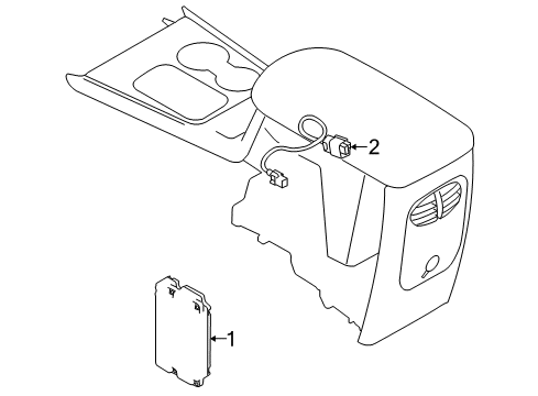 2008 Ford Taurus X Communication System Components Diagram 2 - Thumbnail