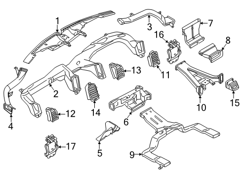 2024 Ford F-150 Ducts Diagram 3 - Thumbnail