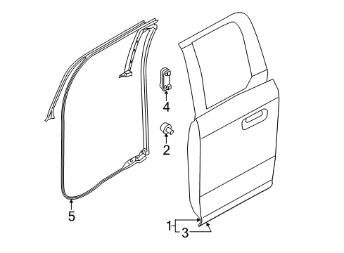 2020 Ford F-250 Super Duty Door & Components Diagram 3 - Thumbnail