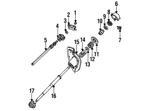 1993 Mercury Cougar Shaft & Internal Components Diagram 2 - Thumbnail