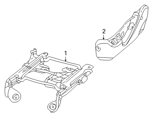 2000 Ford Excursion Tracks & Components Diagram 2 - Thumbnail