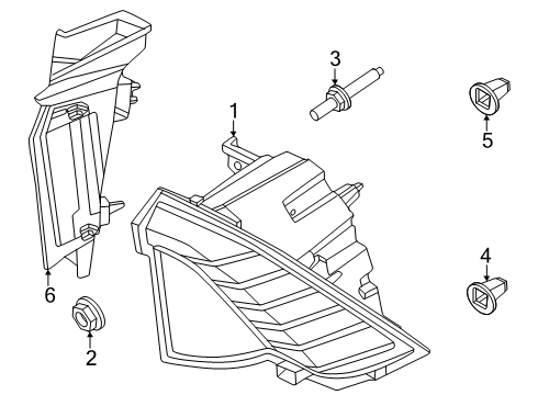 2025 Lincoln Navigator Tail Lamps Diagram