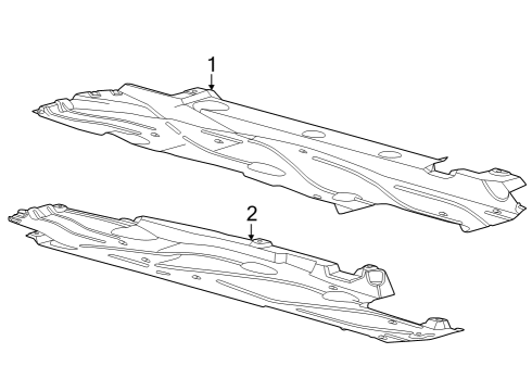 2024 Ford Bronco Sport Under Cover & Splash Shields Diagram