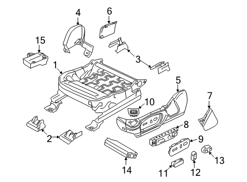 2014 Ford Special Service Police Sedan Tracks & Components Diagram