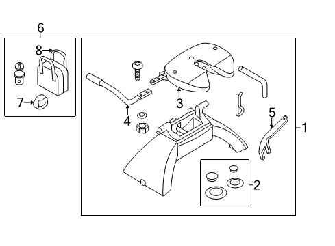 2013 Ford F-250 Super Duty Trailer Hitch Components Diagram 2 - Thumbnail
