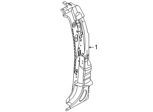 2024 Ford Ranger Lock Pillar Diagram