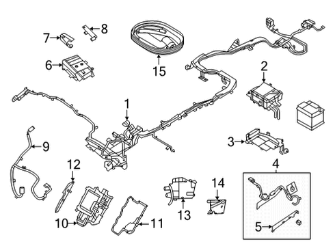 2024 Lincoln Corsair Module Diagram for LX6Z-7B012-G