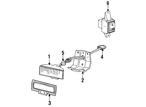 1992 Ford Thunderbird Switches Diagram