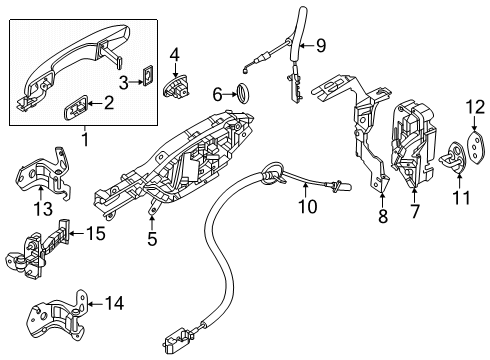 2024 Ford Ranger Rear Door Diagram