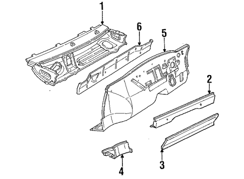1985 Ford Escort Cowl Diagram