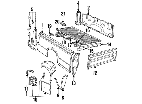 1997 Ford Ranger Floor Diagram 3 - Thumbnail