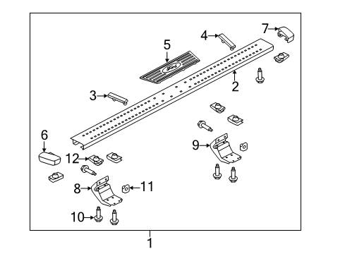 2013 Ford F-150 Bracket Nut, Rear Diagram for -N801731-S439