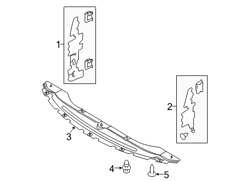 2013 Ford Edge Splash Shields Diagram 2 - Thumbnail