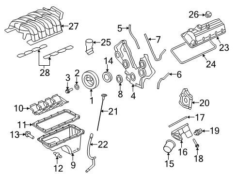 2010 Ford Mustang Engine Parts Diagram