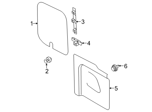 2025 Ford Transit-150 Interior Trim - Back Door Diagram 2 - Thumbnail