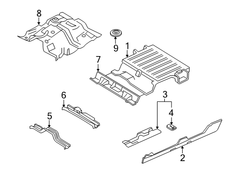2008 Ford Explorer Sport Trac Rear Floor Diagram