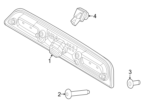 2023 Ford F-150 Lightning Parking Aid Diagram 3 - Thumbnail