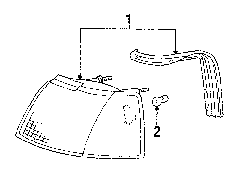 1992 Ford Thunderbird Park Lamps Diagram