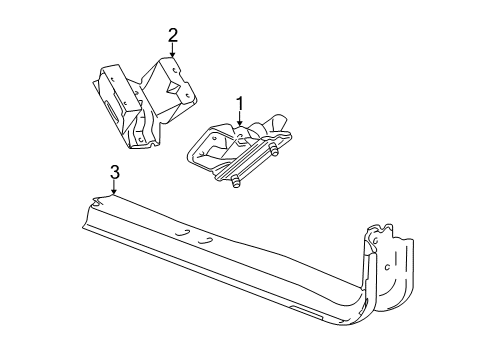 2005 Ford E-350 Club Wagon Engine & Trans Mounting Diagram 3 - Thumbnail