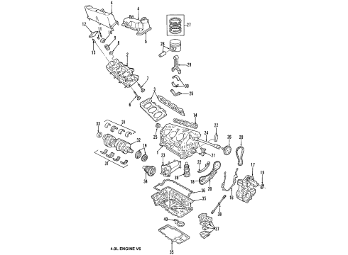 2009 Ford Explorer Sport Trac Engine Mounting Diagram 2 - Thumbnail