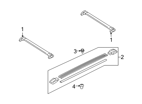2011 Mercury Mariner Luggage Carrier Diagram