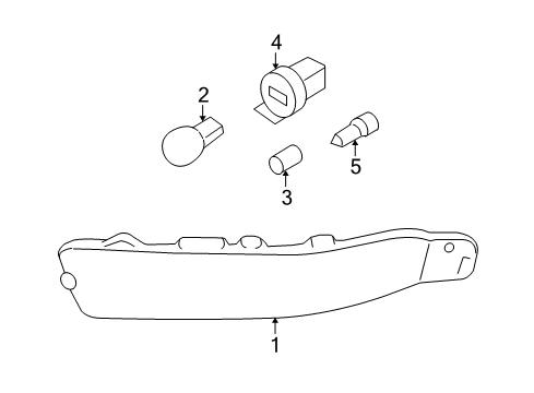 2006 Ford Mustang Park & Side Marker Lamps Diagram