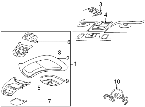 2000 Ford Explorer Compass Diagram for XL2Z-19A548-AA
