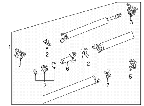 2025 Ford E-350 Super Duty Drive Shaft - Rear Diagram 2 - Thumbnail