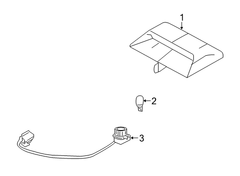 2008 Ford Taurus High Mount Lamps Diagram