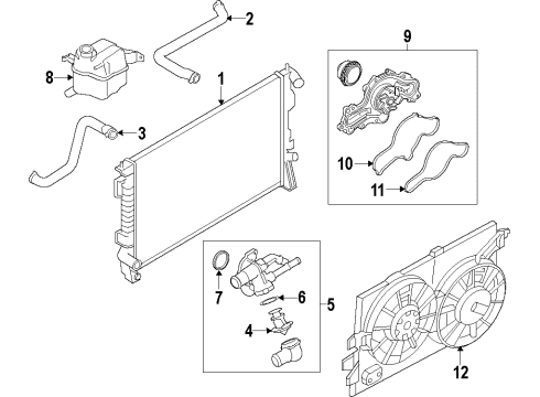 2019 Lincoln MKT Cooling Fan Diagram