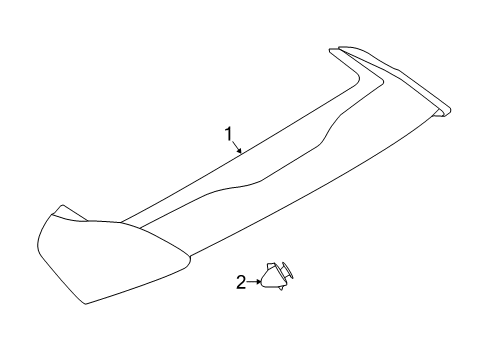 2017 Ford Focus Rear Spoiler Diagram 2 - Thumbnail