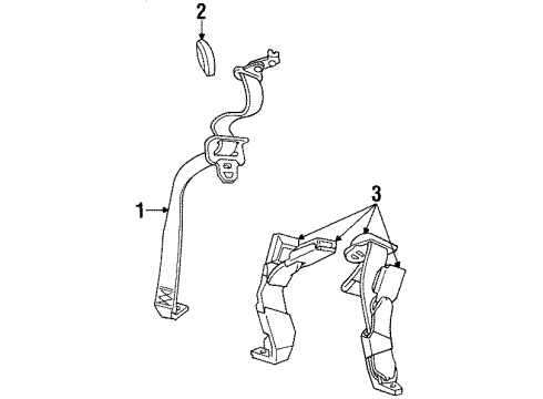 2000 Mercury Cougar Seat Belt Diagram