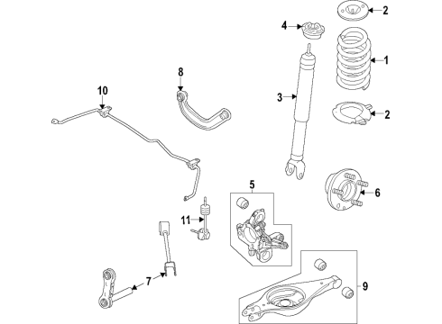 2024 Ford Explorer Lower Control Arm - Rear Diagram
