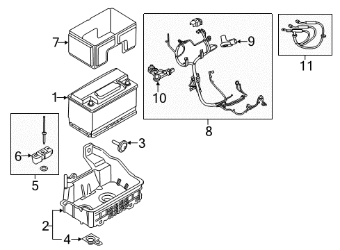 2020 Ford F-150 Wire Harness Diagram for JL3Z-14300-B