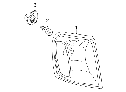 2003 Ford Explorer Sport Trac Park & Signal Lamps Diagram
