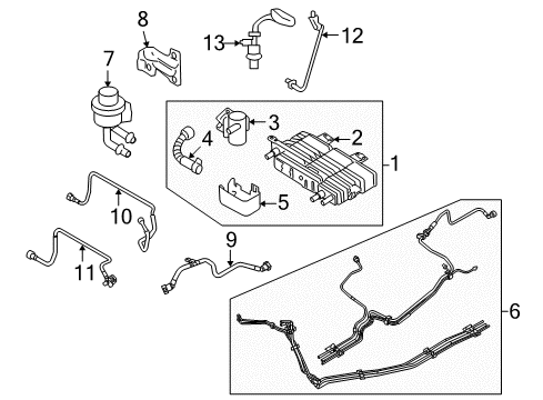2010 Lincoln MKZ Oxygen Sensor, Front Diagram for 7T4Z-9F472-A