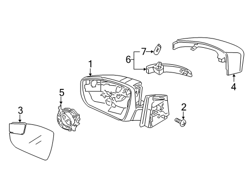 2017 Ford Focus Mirrors - Body Diagram 2 - Thumbnail
