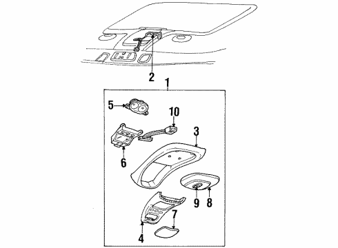 2001 Mercury Mountaineer Overhead Console Diagram