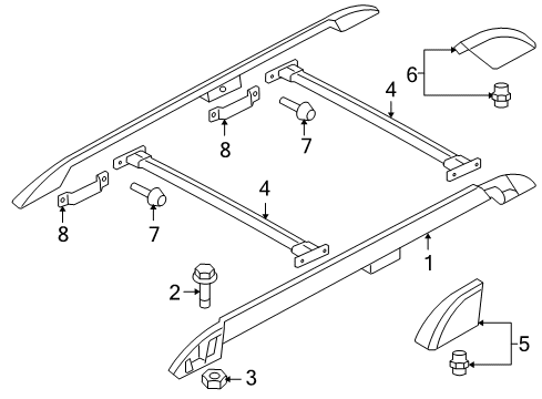 2008 Ford Explorer Sport Trac Roof Rack Diagram