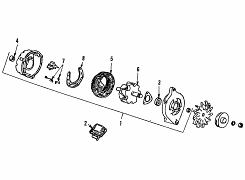 1989 Lincoln Continental Pick-Up Coil Diagram for E8PZ-12A112-A