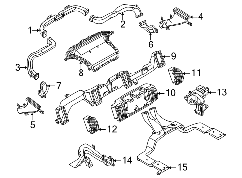2025 Ford Expedition Ducts Diagram
