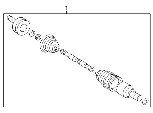 2007 Mercury Montego Drive Axles - Rear Diagram