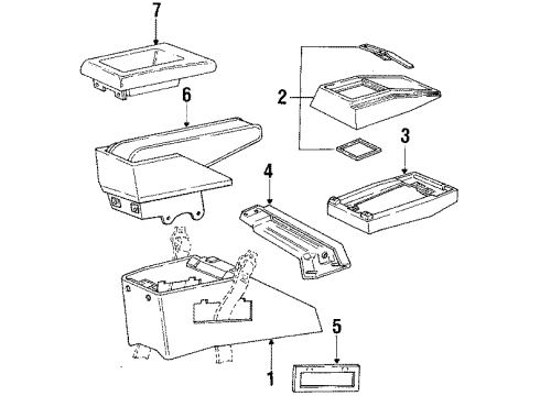 1985 Mercury Lynx Mini Console Diagram