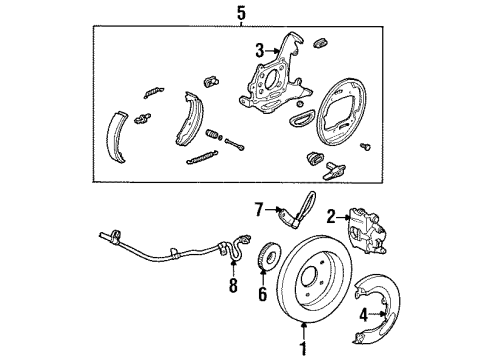 1992 Lincoln Town Car Rear Brakes Diagram