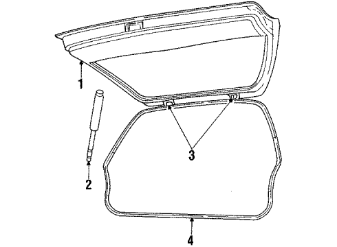 1985 Ford LTD Lift Gate Diagram