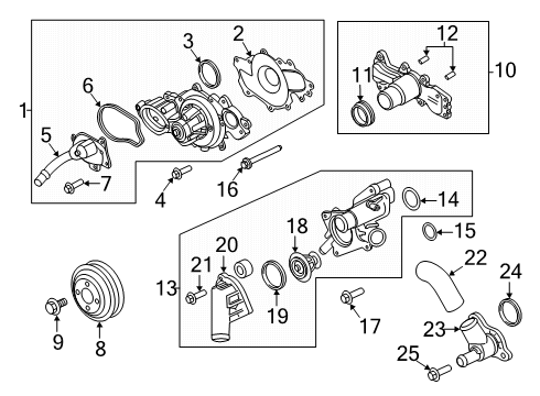 2025 Ford F-150 Water Pump Diagram 7 - Thumbnail